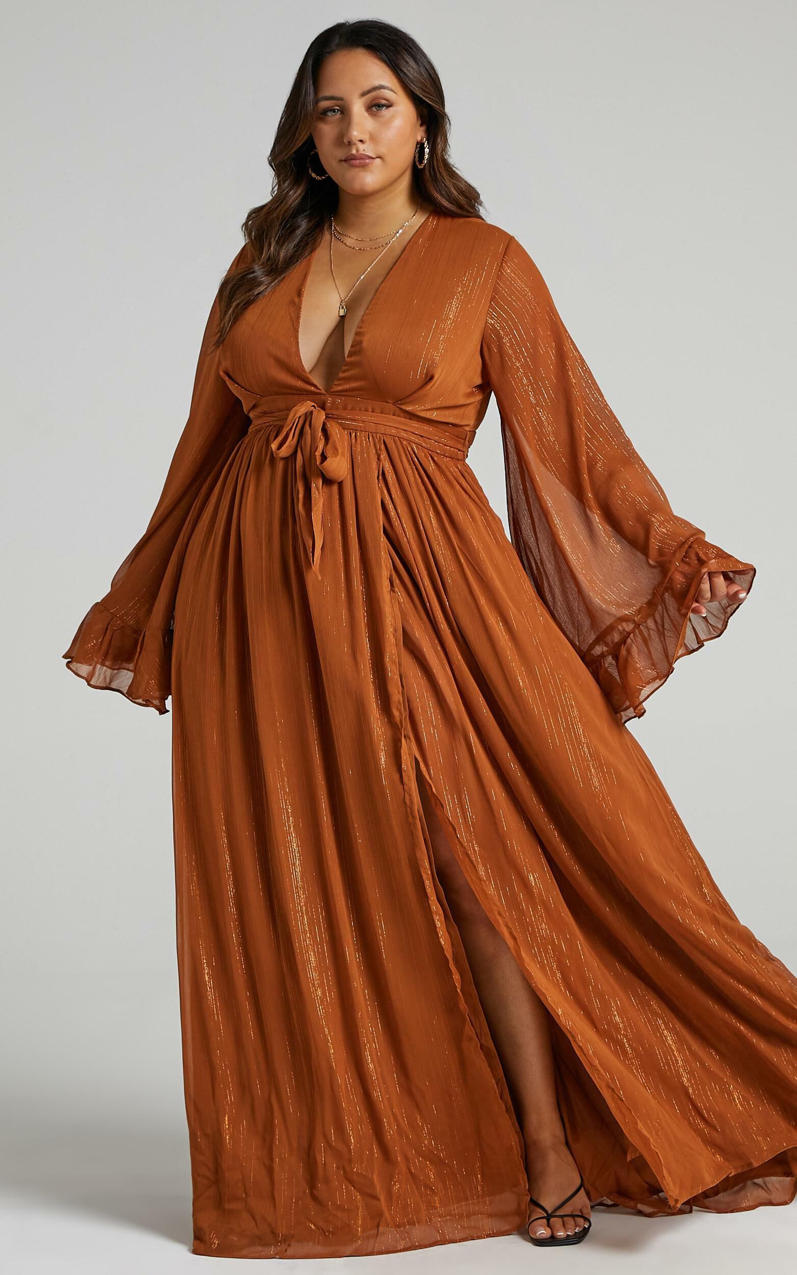rust dress
